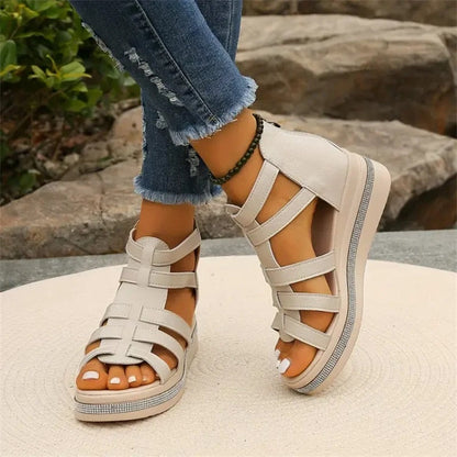MW | Sandalen mit strassbesetztem Rand