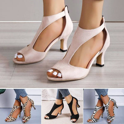 MW | Women's Ankle Strap Open Toed Heels